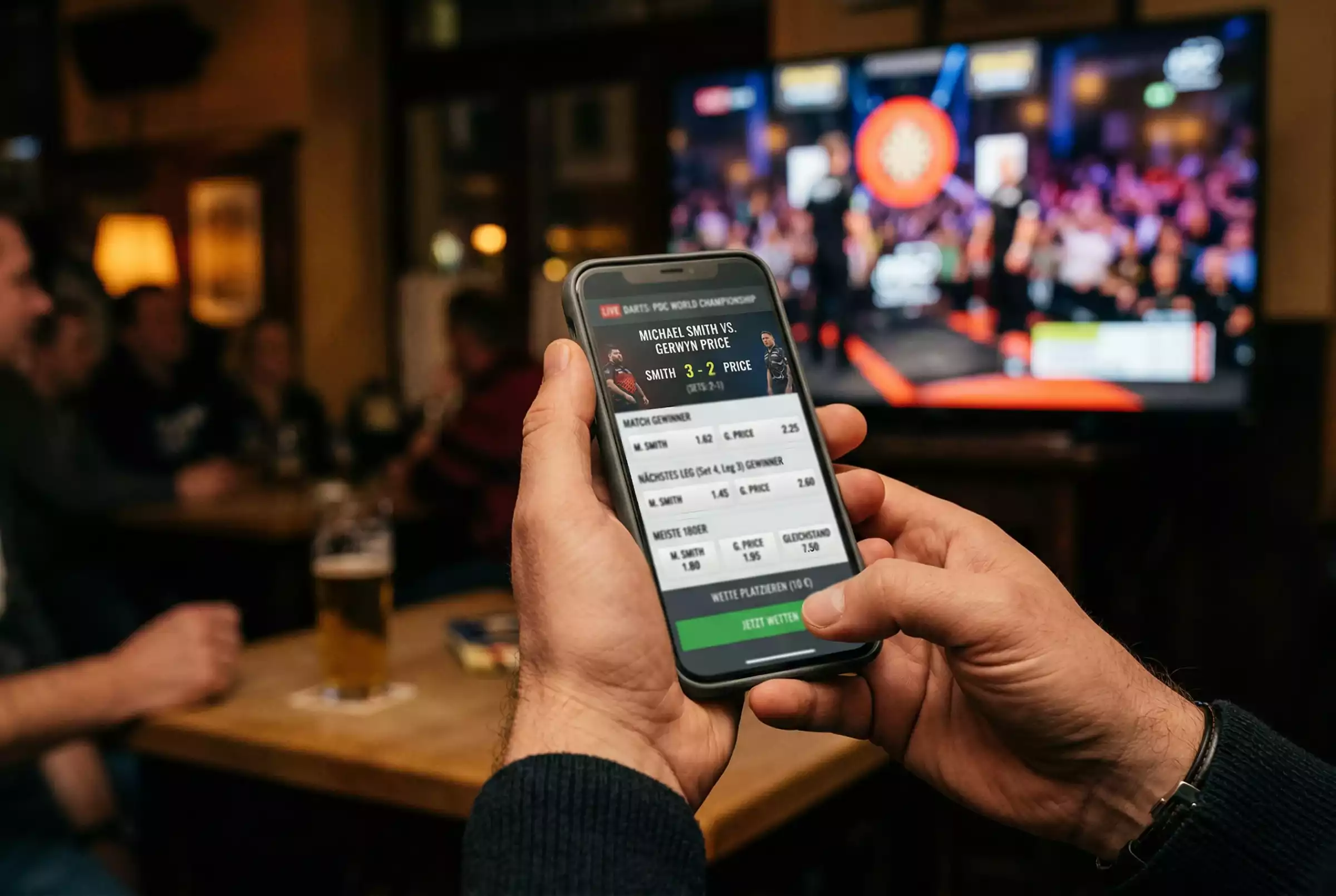 Mobile Darts Wetten Apps Smartphone
