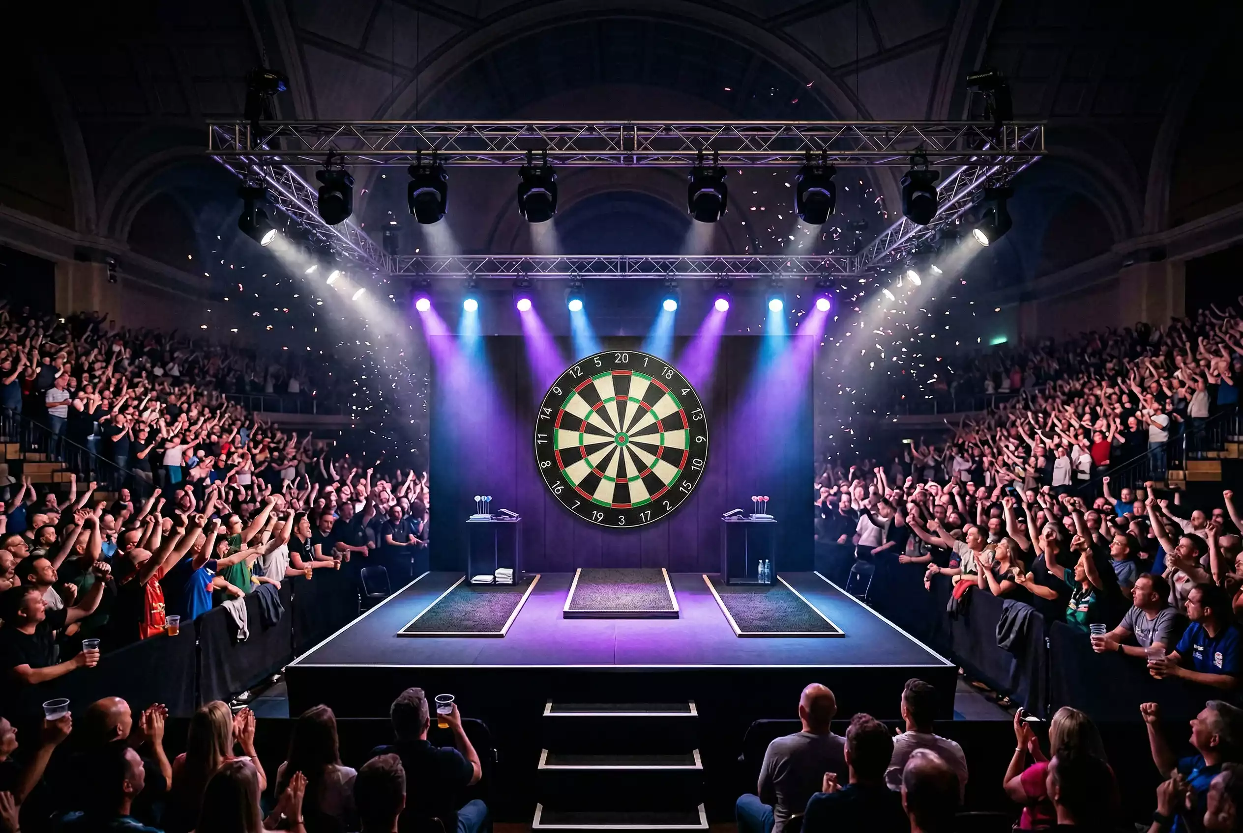 Darts Statistiken – Triple 20 Segment mit drei Pfeilen für 180er