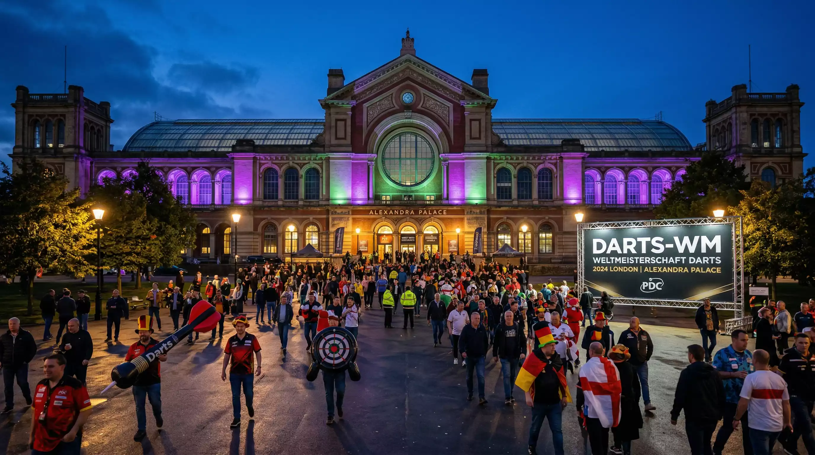 PDC World Darts Championship im Alexandra Palace – größtes Darts-Turnier